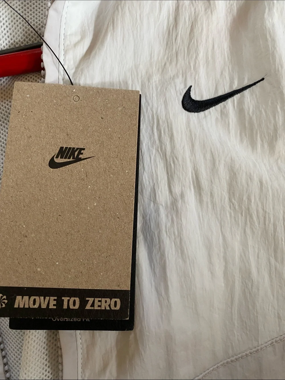 Nike Full Zip Embroidered Logo Oversized Jacket NWT